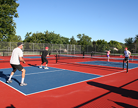 Pickleball courts at Activity Center Park