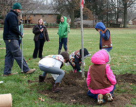 Brownie Troop 35288 lends a hand with annual tree planting