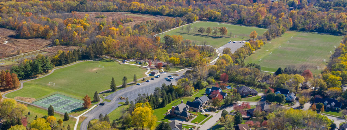 aerial view of Forest Field Park 2019