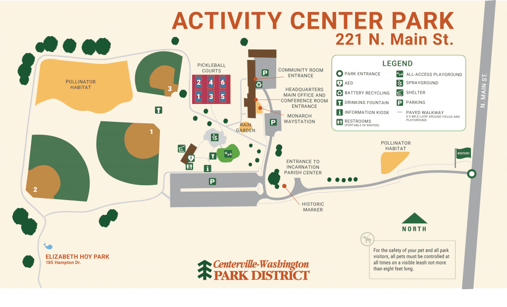 map of Activity Center Park